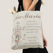 Katholieke Maagd Mary Ave Maria in het Latijn Tote Bag