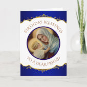 Katholieke Maagd Mary Baby Jesus Feestdagen Kaart (Voorkant)