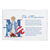 Katholieke Maagd Mary Cross-American Flag Religies Kussensloop (Achterkant)