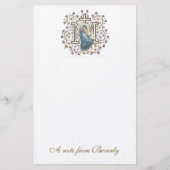 Katholieke Maagd Mary Cross Religieuze Briefpapier (Voorkant)
