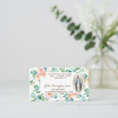 Katholieke Maagd Mary Eucalyptus Religieuze Floral Visitekaartje (Staand voorkant)