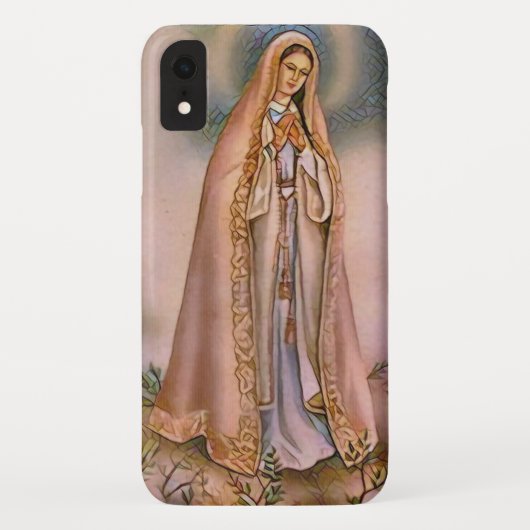 Katholieke Maagd Mary Fatima Mosaic Religieus Case-Mate iPhone Case (Achterkant)