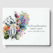 Katholieke Maagd Mary Floral Memorial Funeral Gastenboek (Voorkant)