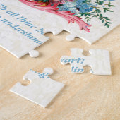 Katholieke Maagd Mary Floral Scriptcitaat Legpuzzel (Zijkant)