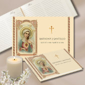 Katholieke Maagd Mary Funeral Memorial Gastenboek