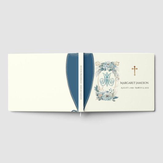 Katholieke Maagd Mary Funeral Memorial Guest Book Gastenboek (Volledig)