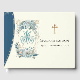 Katholieke Maagd Mary Funeral Memorial Guest Book Gastenboek