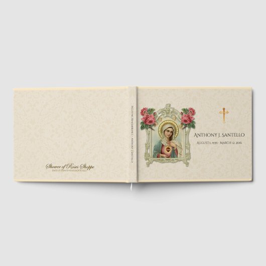 Katholieke Maagd Mary Funeral Memorial Guest Book Gastenboek (Volledig)