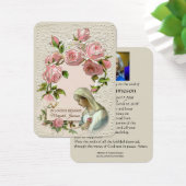 Katholieke Maagd Mary Funeral Memorial Prayer Heil Visitekaartje (Bureau)