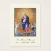 Katholieke Maagd Mary Funeral Prayer Kaart (Voorkant)