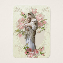 Katholieke Maagd Mary Funeral Prayer Memorial Card Visitekaartje