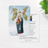 Katholieke Maagd Mary Funeral Prayer Memorial Card Visitekaartje (Bureau)
