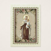 Katholieke Maagd Mary Funeral Prayer Memorial Card Visitekaartje (Voorkant)