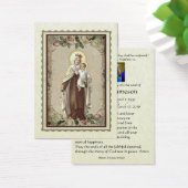 Katholieke Maagd Mary Funeral Prayer Memorial Card Visitekaartje (Bureau)