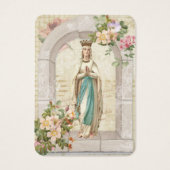 Katholieke Maagd Mary Funeral Prayer Memorial Card Visitekaartje (Voorkant)
