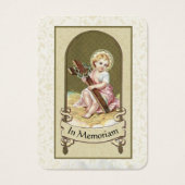 Katholieke Maagd Mary Funeral Prayer Memorial Card Visitekaartje (Voorkant)