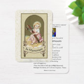 Katholieke Maagd Mary Funeral Prayer Memorial Card Visitekaartje (Bureau)