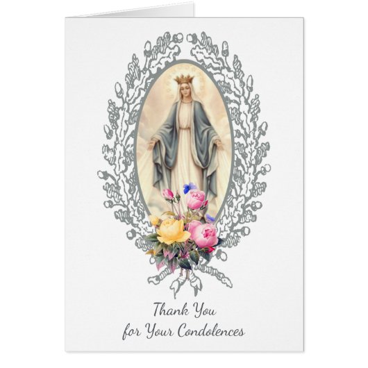 Katholieke Maagd Mary Hartelijk dank voor uw begra (Voorkant)