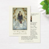 Katholieke Maagd Mary Jesus Funeral Prayer Kaart (Bureau)