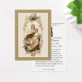 Katholieke Maagd Mary Jesus Funeral Prayer Kaart (Bureau)