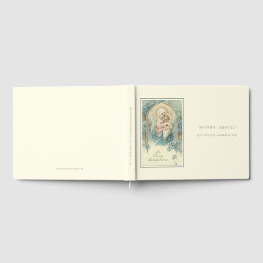 Katholieke Maagd Mary Jesus Memorial Funeral Gastenboek (Volledig)