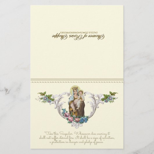 Katholieke Maagd Mary Jesus Mount Carmel Religieuz (Voorkant)