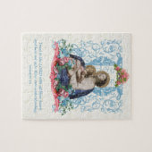 Katholieke Maagd Mary Jesus Scriptcitaat Legpuzzel (Horizontaal)