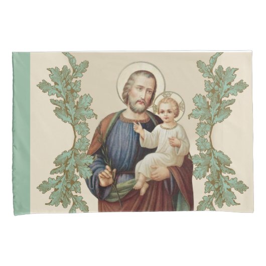 Katholieke Maagd Mary Jesus St. Joseph Religieuze Kussensloop (Voorkant-Rechts)