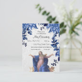 Katholieke Maagd Mary kan een religieus evenement  Kaart (Staand voorkant)