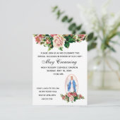 Katholieke Maagd Mary kan een religieus evenement  Kaart (Staand voorkant)
