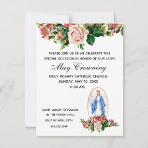 Katholieke Maagd Mary kan een religieus evenement  Kaart