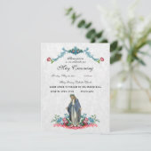 Katholieke Maagd Mary kan een religieus evenement  Kaart (Staand voorkant)