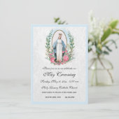 Katholieke Maagd Mary kan een religieus evenement Kaart (Staand voorkant)