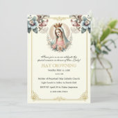 Katholieke Maagd Mary kan een religieus evenement  Kaart (Staand voorkant)