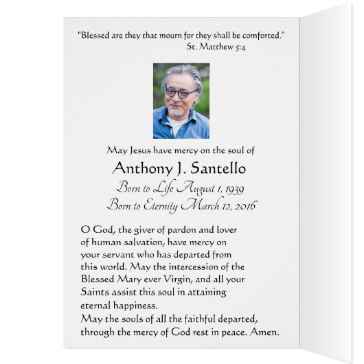 Katholieke Maagd Mary l Religieuze begrafenis Dank (Binnen (Links))