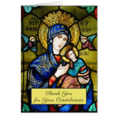 Katholieke Maagd Mary l Religieuze begrafenis Dank (Voorkant)