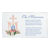 Katholieke Maagd Mary Marian Cross Rozen Religie Kussensloop (Achterkant)