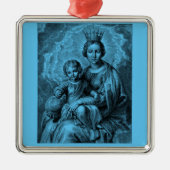 Katholieke Maagd Mary Metalen Ornament (Voorkant)