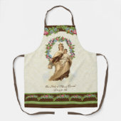 Katholieke Maagd Mary Mount Carmel Floral Schort (Voorkant)