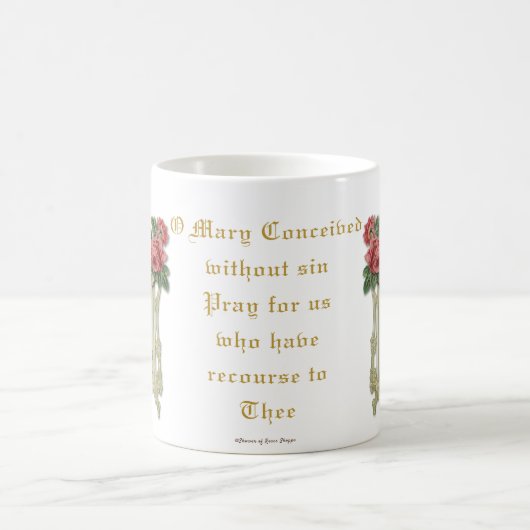 Katholieke Maagd Mary Prayer  Religie  Koffiemok (Center)