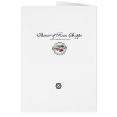 Katholieke Maagd Mary Religieuze begrafenis Dank u (Achterkant)