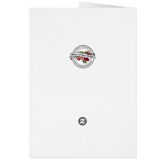 Katholieke Maagd Mary Religieuze begrafenis Dank u (Achterkant)