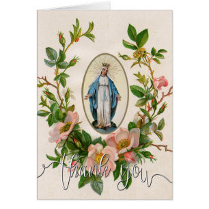 Katholieke Maagd Mary Religieuze begrafenis Dank u