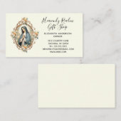 Katholieke Maagd Mary Religieuze Christelijk Visitekaartje (Voorkant / Achterkant)