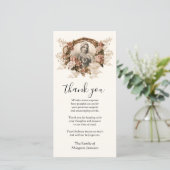 Katholieke Maagd Mary Religieuze deelneming Bedankkaart (Staand voorkant)