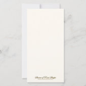 Katholieke Maagd Mary Religieuze deelneming Bedankkaart (Achterkant)