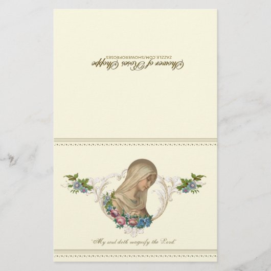 Katholieke Maagd Mary  Religieuze Floral (Voorkant)