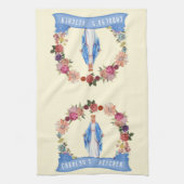 Katholieke Maagd Mary Religieuze Floral Theedoek (Verticaal)