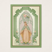 Katholieke Maagd Mary Religieuze Funeral Prayer Ka Visitekaartje (Voorkant)