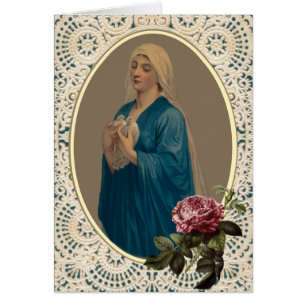 Katholieke Maagd Mary Religieuze Rosel Lace